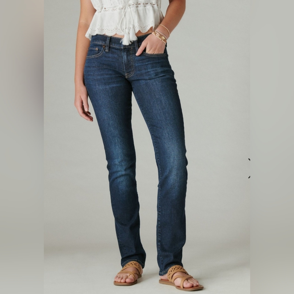 Lucky Brand Sweet Straight Jeans Ankle. Size 8